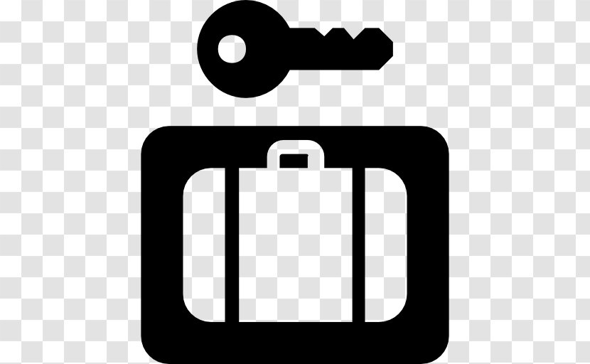 Locker Symbol Baggage - Black And White Transparent PNG