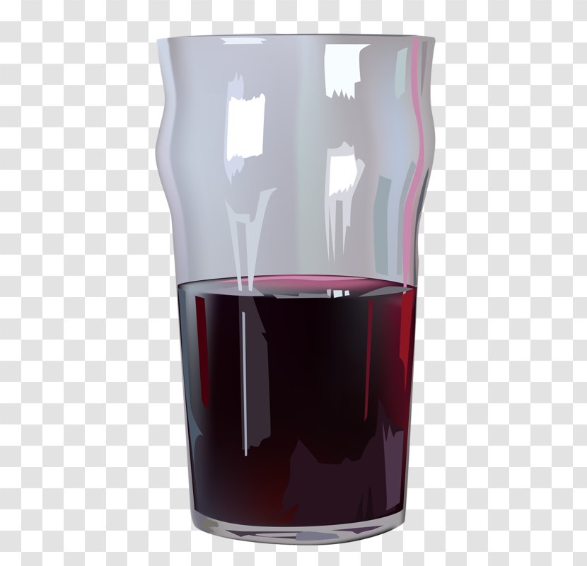 Wine Glass Cup - Pint - Filled With Water Transparent PNG