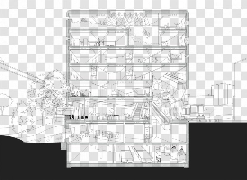 Floor Plan Architecture Pool Architekten Genossenschaft - Elevation - Design Transparent PNG