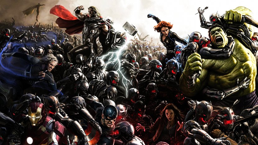 Iron Man Black Widow Ultron Concept Art - Poster - Various Comics Transparent PNG