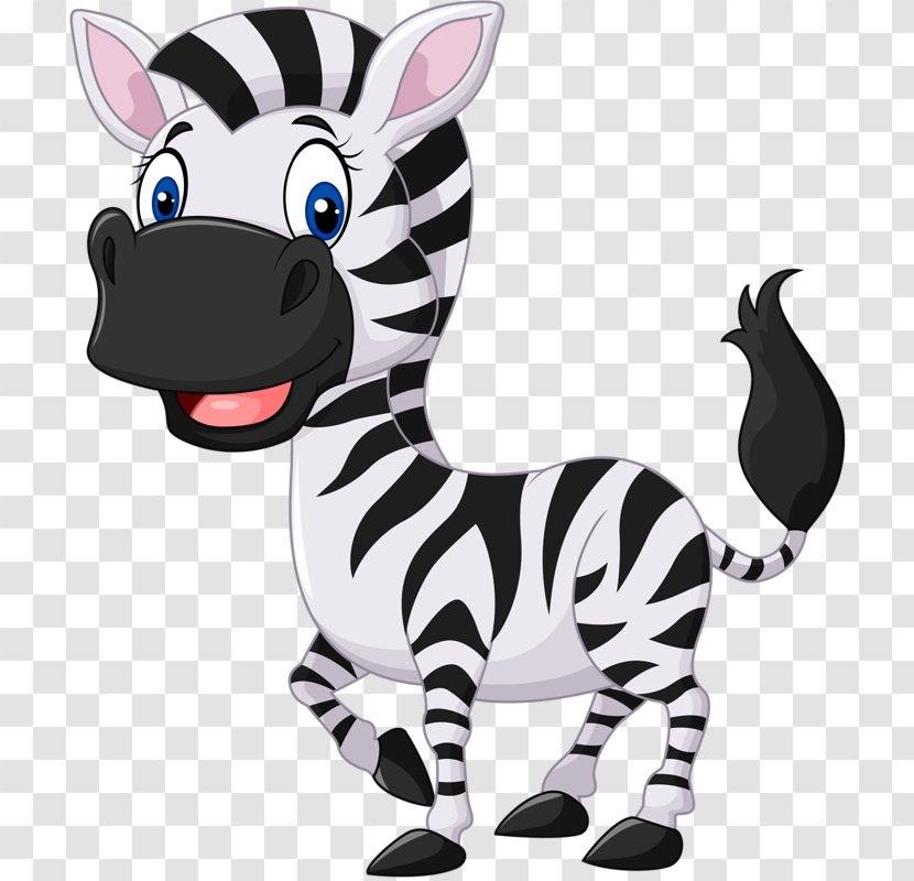 Cartoon Zebra Stock Illustration Clip Art - Cuteness - Donkey Transparent PNG