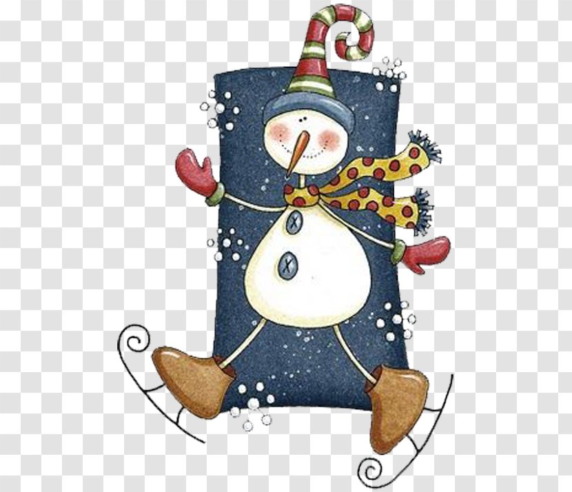 Christmas Tree Snowman Card Ornament - Dancing Transparent PNG