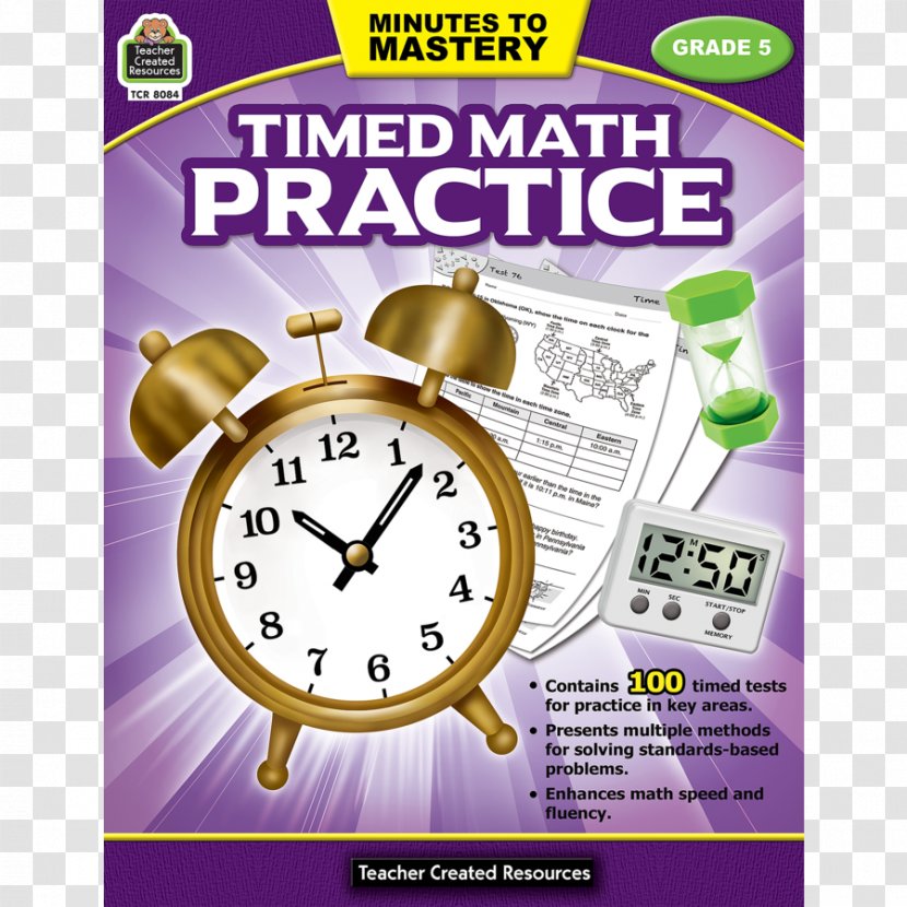 Minutes To Mastery - Fifth Grade - Timed Math Practice 5 Mastery-Timed 4 Mathematics Book MasteryTimed 6Math Test Transparent PNG