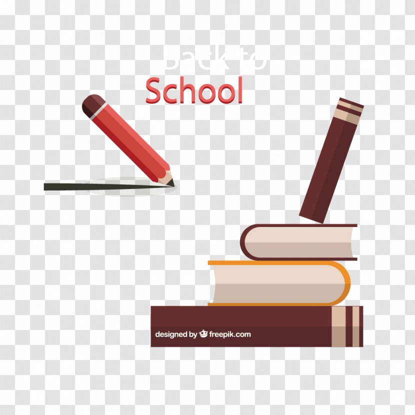 Pencil Book - Vector Books And Pens Transparent PNG