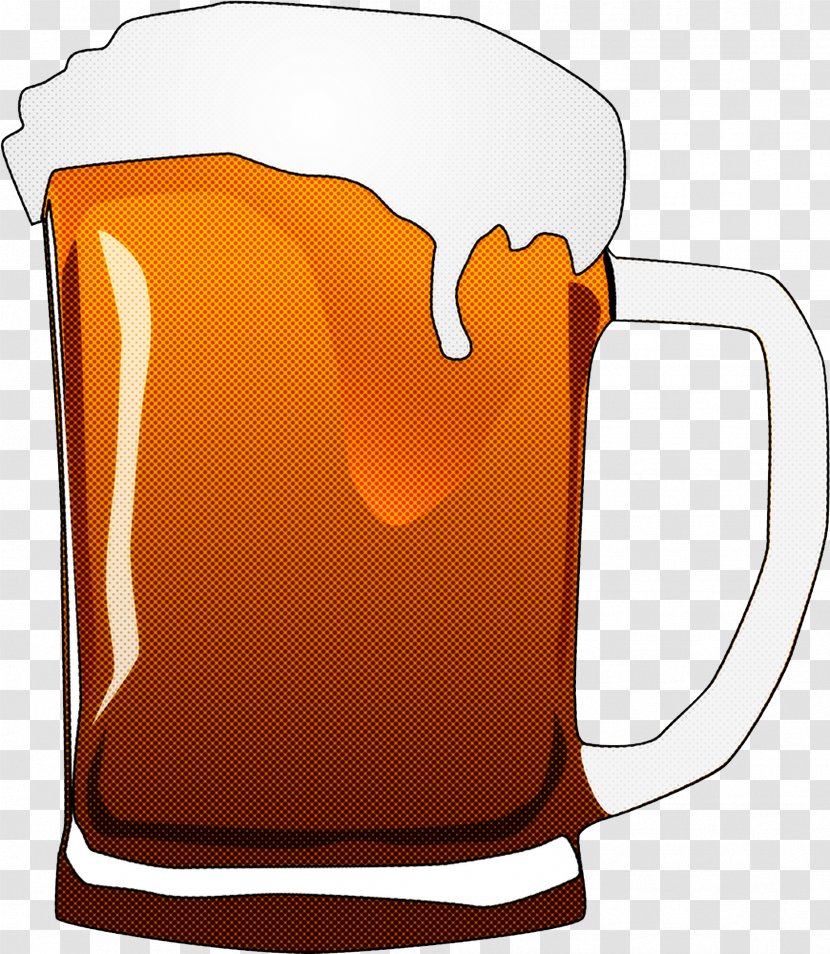 Orange - Cup Beer Glass Transparent PNG