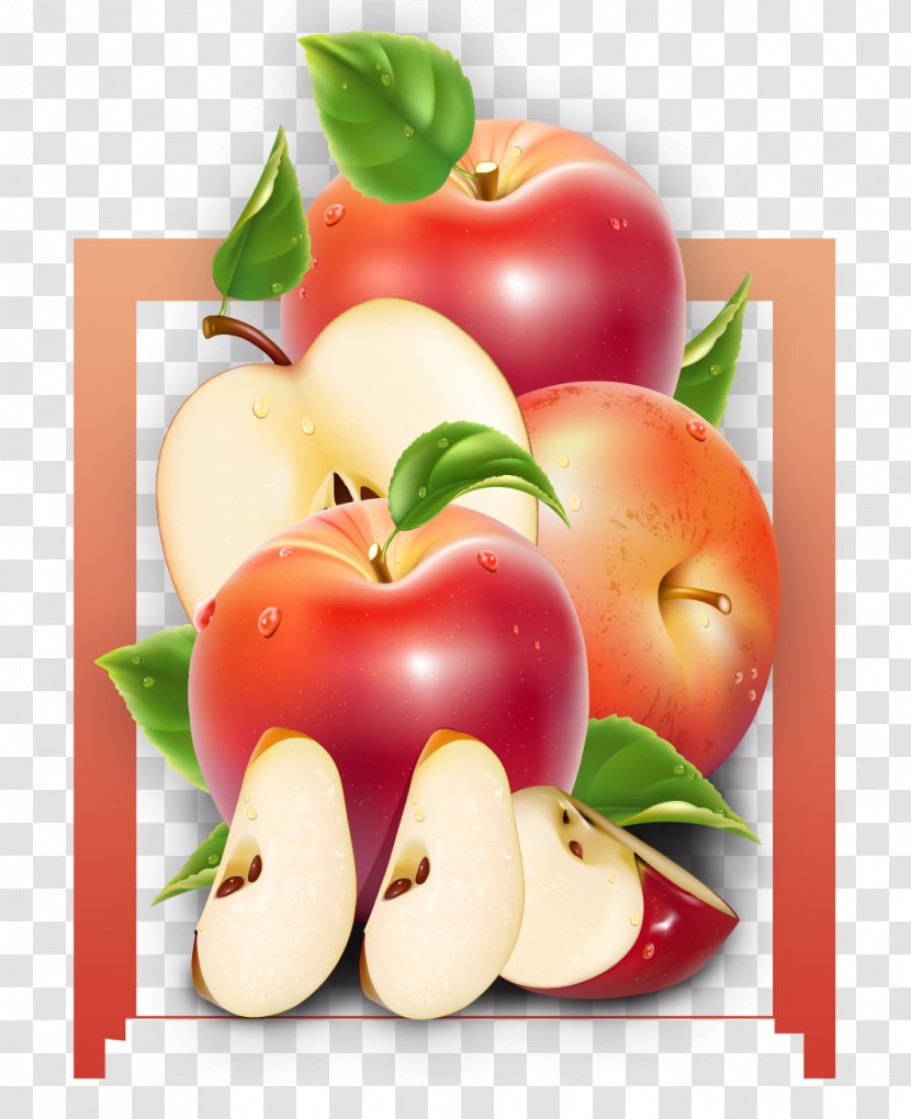 Apple Juice Packaging And Labeling - Superfood - Cartoon Apples Transparent PNG