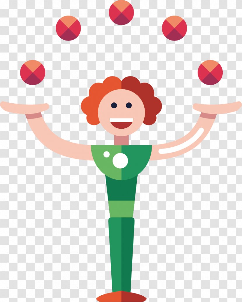 Circus Juggling Clown - Acrobatics Transparent PNG