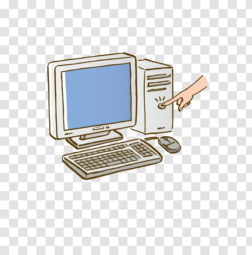 Computer Keyboard Free Content Clip Art - Desk - Turn On The Transparent PNG