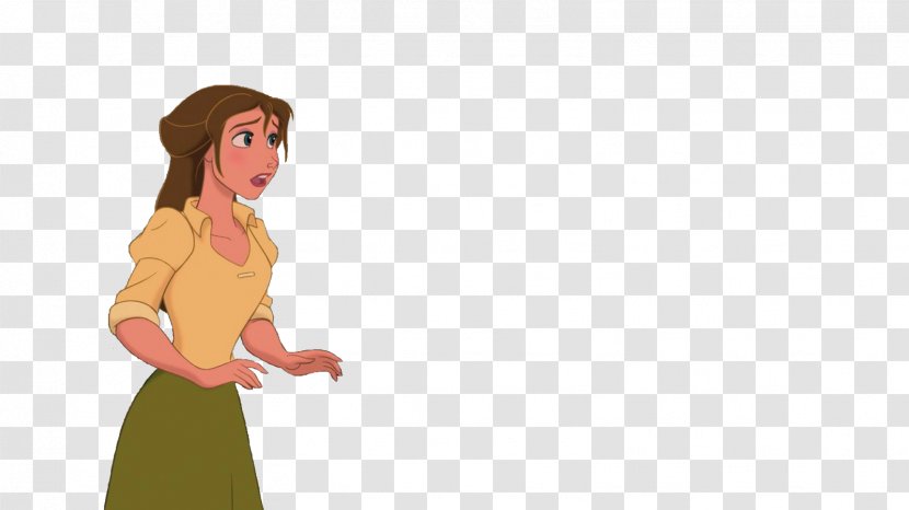 Tarzan Cartoon Woman Clip Art - Beauty And The Beast Transparent PNG