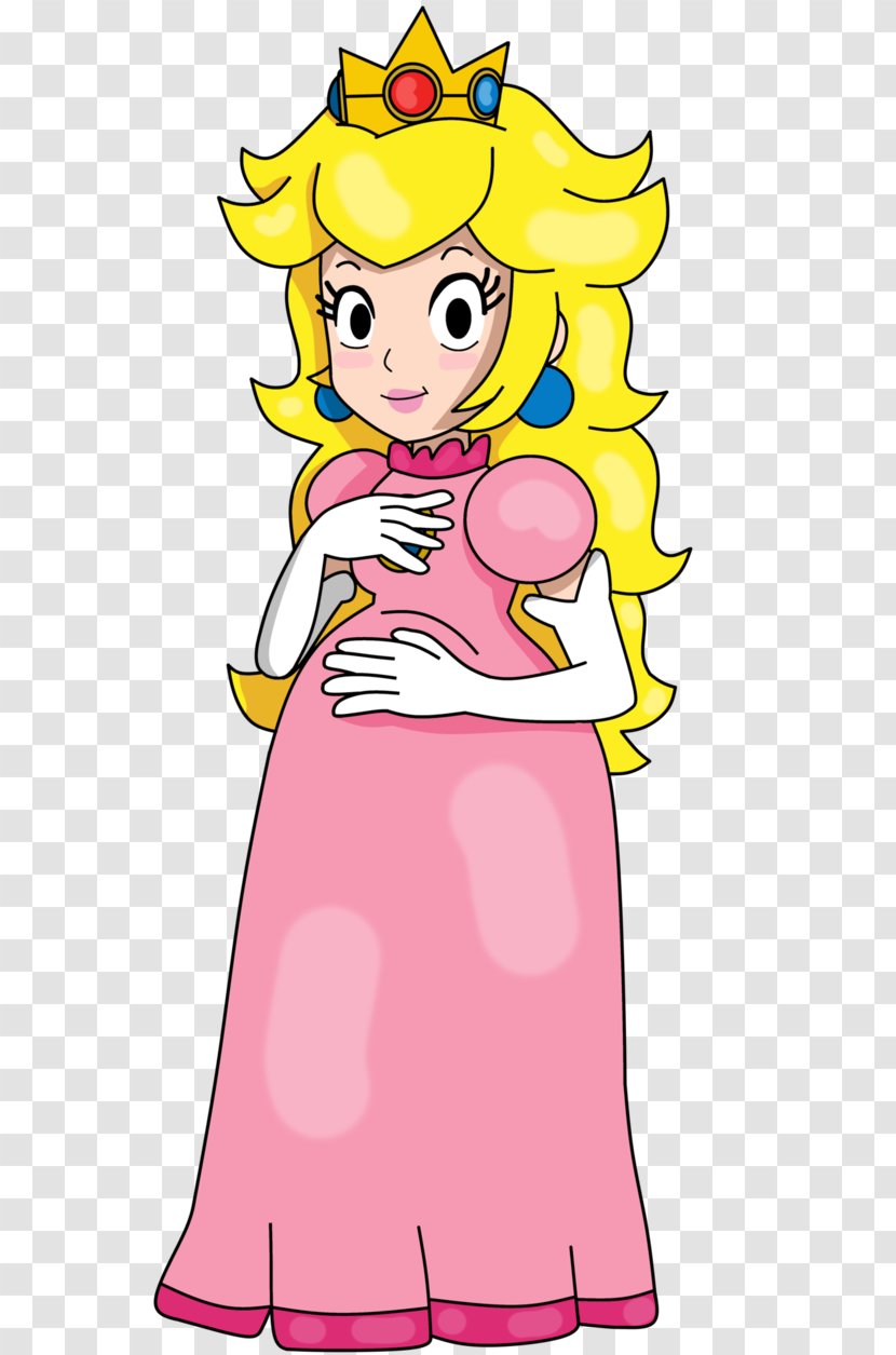 Princess Peach New Super Mario Bros. U Rosalina 2 - Watercolor Transparent PNG