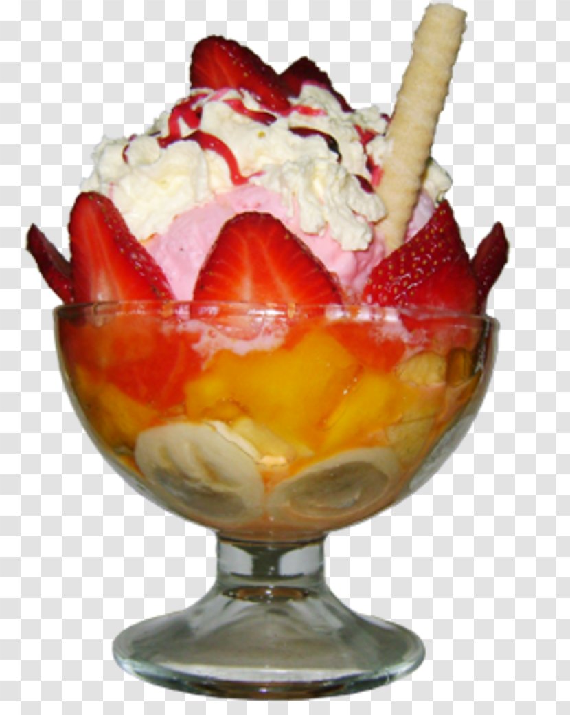 Sundae Gelato Ice Cream Cocktail Fruit Salad - Vegetable Transparent PNG