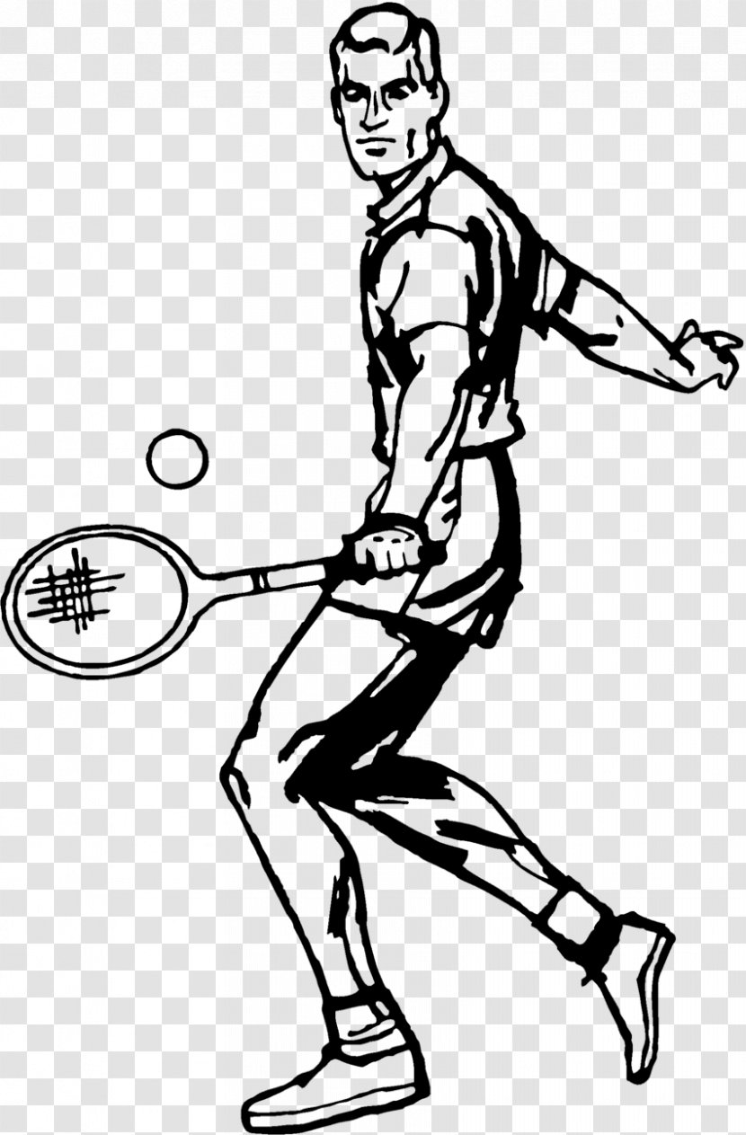 Tennis Player Clip Art - Cartoon Transparent PNG