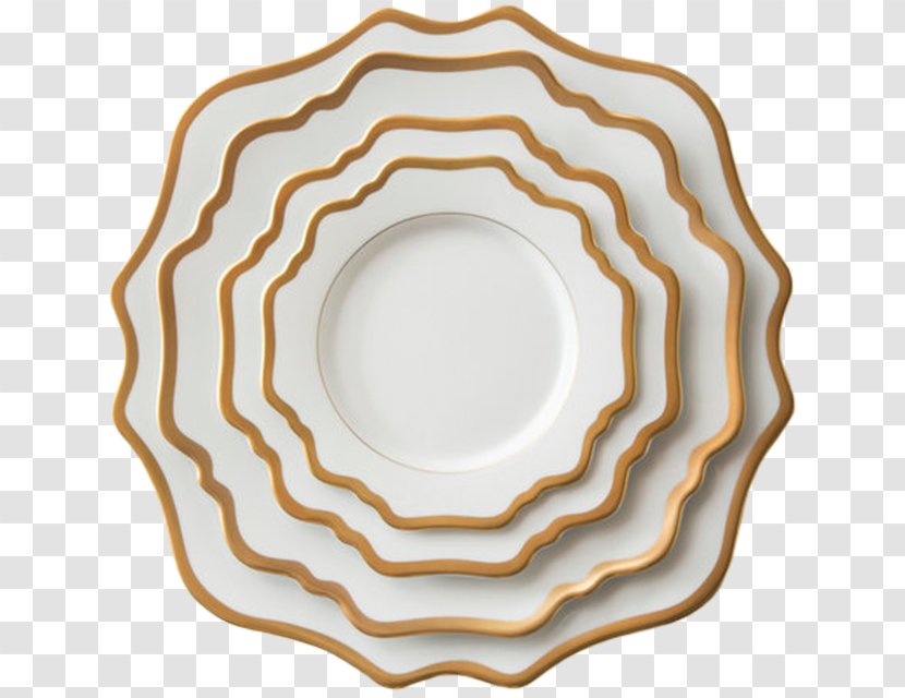 Tableware Plate Porcelain Gold - Silver Transparent PNG