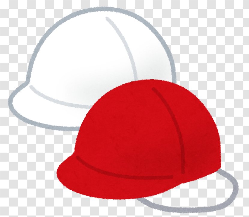 紅白帽 Red Hat Kōhaku Maku Cap - White Transparent PNG