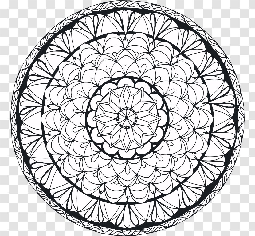 Mandala Drawing Symbol - Bicycle Wheel Transparent PNG