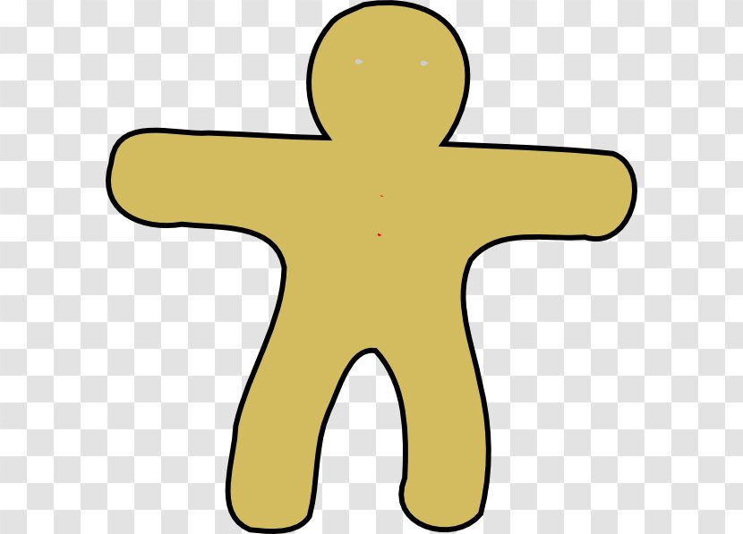 The Gingerbread Man Clip Art - Biscuits - Silhouette Transparent PNG
