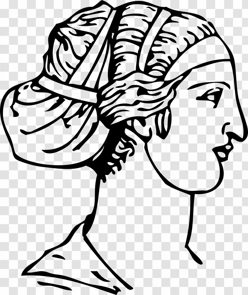 Hairstyle Greece Greek Mythology - Head Transparent PNG