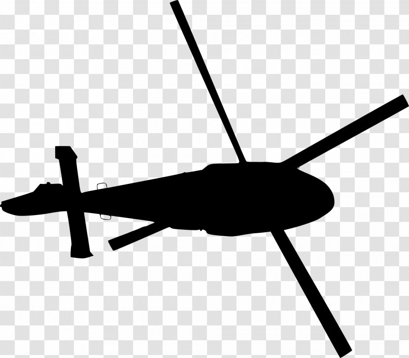 Helicopter Rotor Airplane Clip Art - Vehicle - Top View Transparent PNG