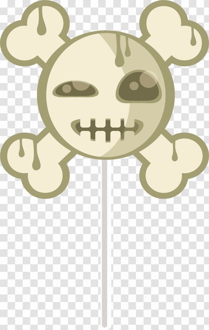 Lollipop Candy - Bone - Horror Skull Transparent PNG