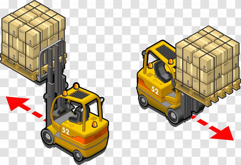 Cross-docking Inventory Warehouse Forklift - Compact Car - Logistics Truck Transparent PNG