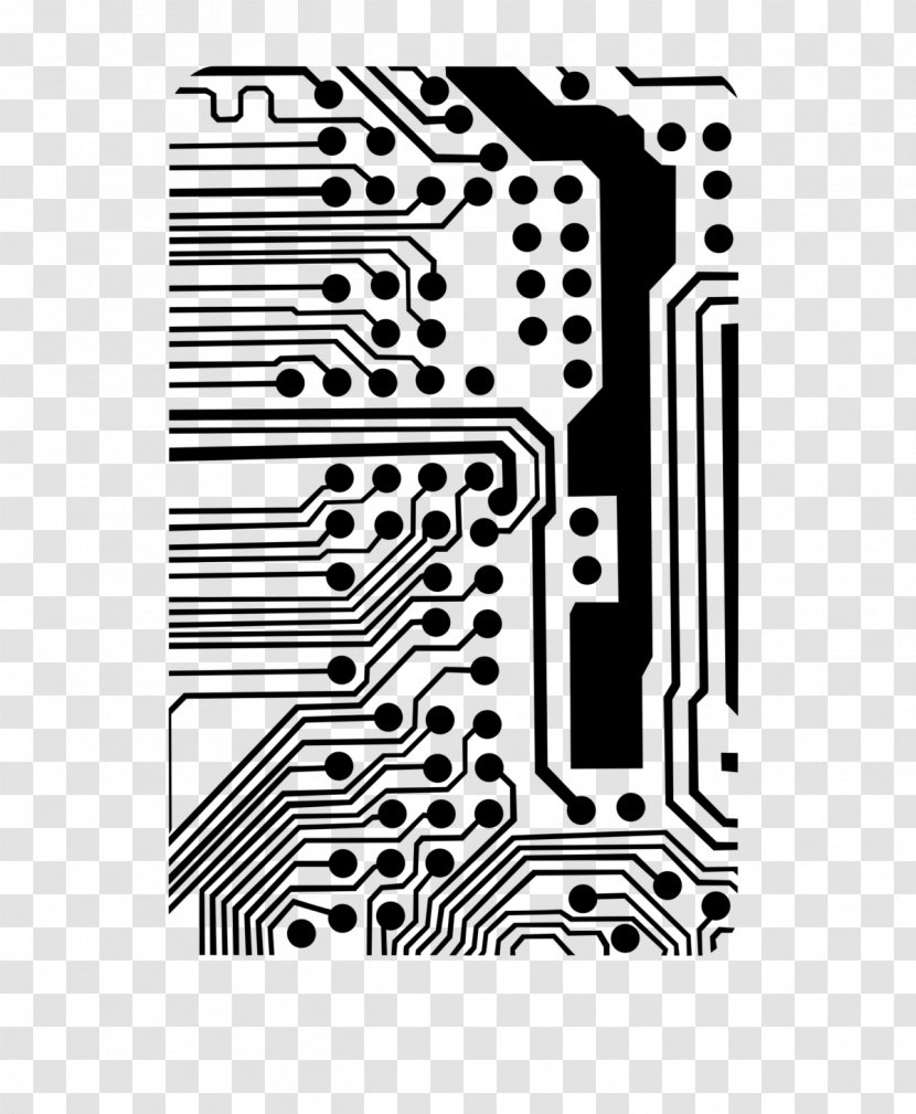Electronic Circuit Electrical Network Printed Board Clip Art - Text Transparent PNG