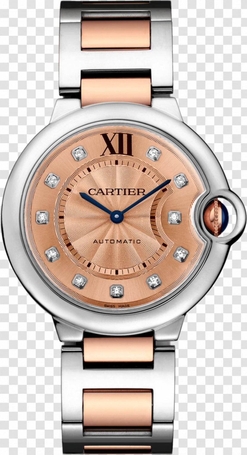 Cartier Ballon Bleu Watch Cabochon Gold - Jewellery Transparent PNG