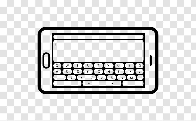 IPhone Computer Keyboard Telephone Web Design - Technology - Mobile Top View Transparent PNG