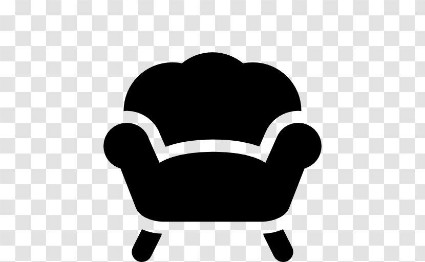 Chair Couch - Black And White - Armchair Transparent PNG