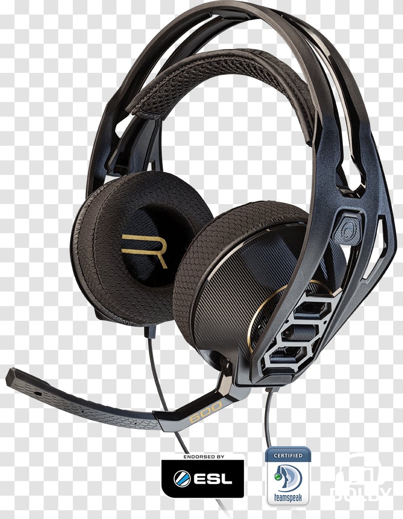 Microphone Plantronics RIG 500HD Headset 7.1 Surround Sound - Video Games Transparent PNG