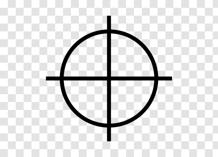 Reticle - Black And White - Pixel Gun Transparent PNG