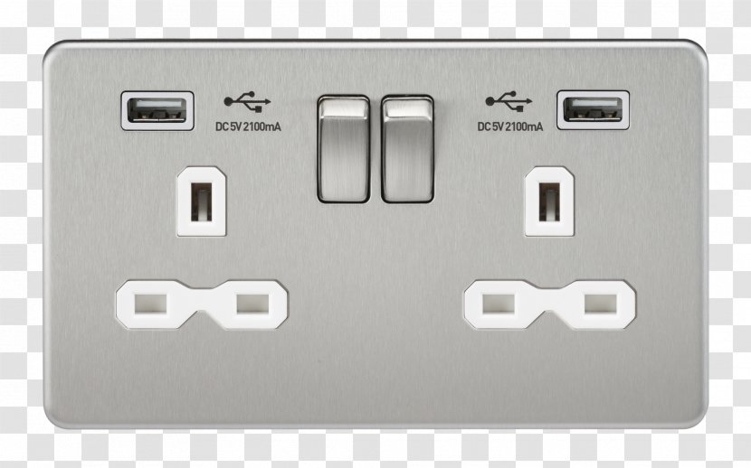 Battery Charger AC Power Plugs And Sockets Electrical Switches USB Latching Relay - Dimmer - Socket Transparent PNG