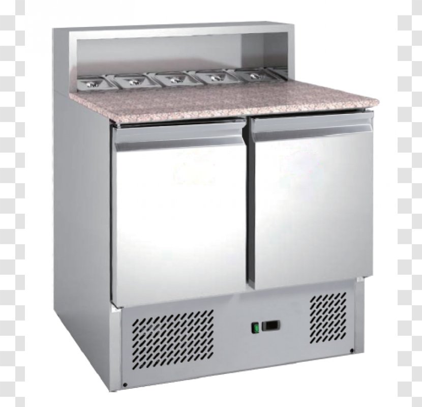 Pizza Table Saladette Refrigerator Countertop - Refrigeration Transparent PNG