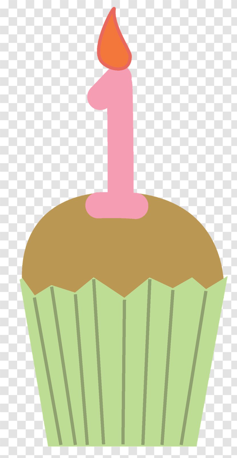 Cupcake Birthday Cake Muffin Wedding Clip Art - Baking Cup - 1st Transparent PNG