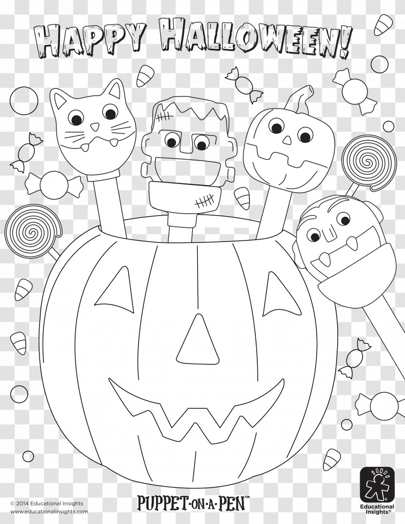 Carnivores Coloring Book Human Behavior Illustration Cartoon - Silhouette - Halloween Cat Pages Transparent PNG