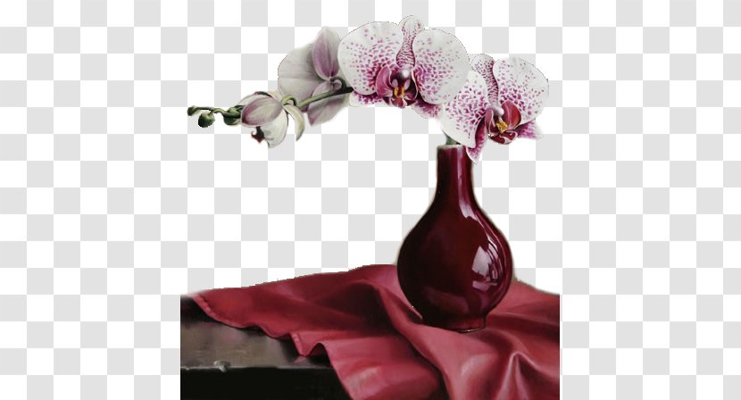 Still Life Floral Design Painting Belgium Flower - Magenta Transparent PNG