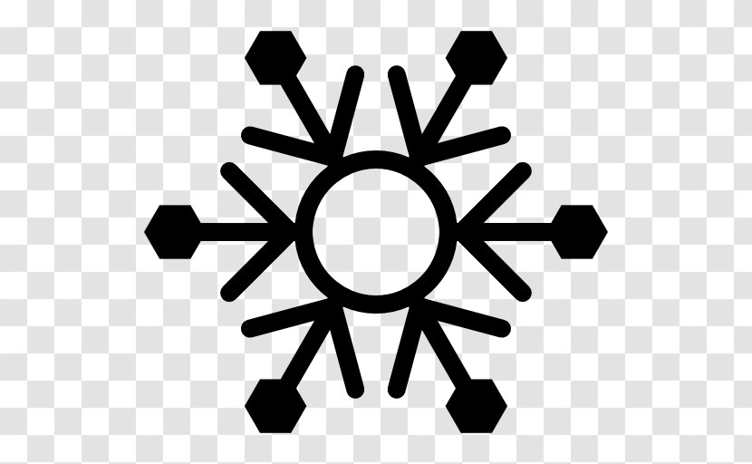 Defrosting Symbol - Monochrome Photography - Snowflake Silhouette Transparent PNG