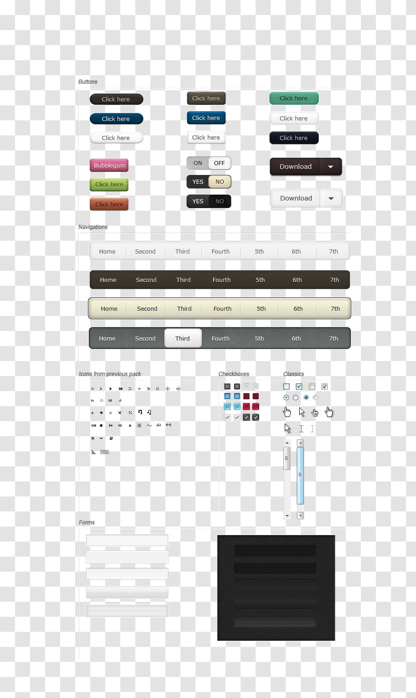 User Interface Design Widget - Menu - Web Ui Button Transparent PNG