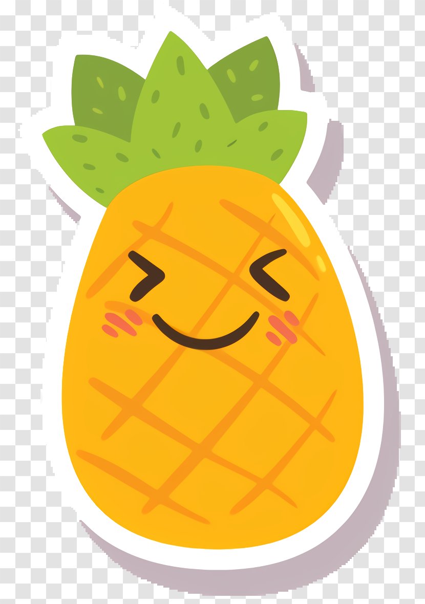 Pineapple Cartoon - Smiley - Emoticon Happy Transparent PNG