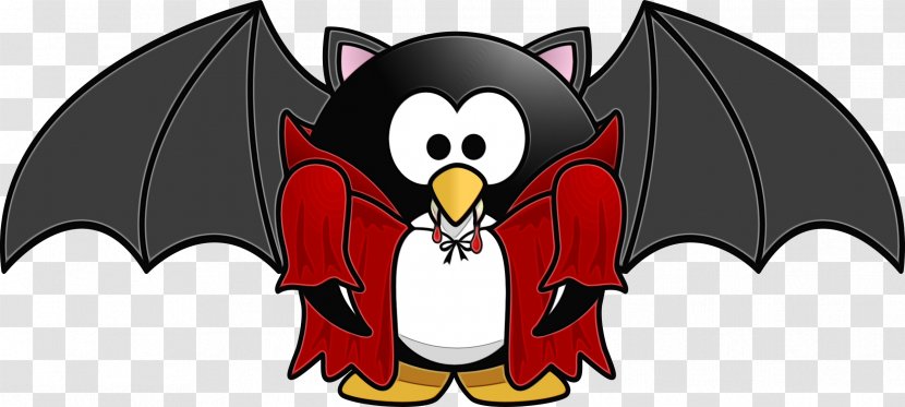 Penguin - Cartoon - Bat Transparent PNG