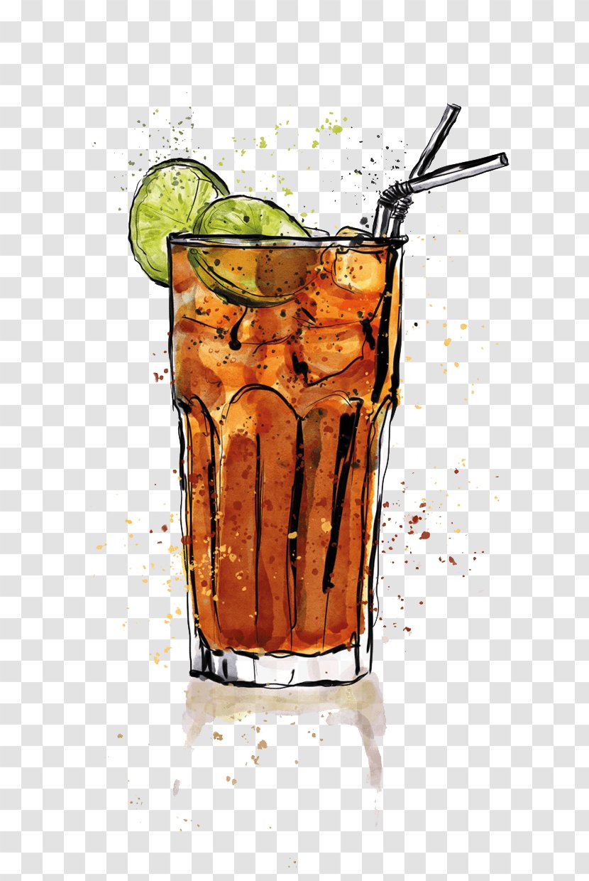 Long Island Iced Tea Cocktail Non-alcoholic Drink Rum And Coke - Heart Transparent PNG