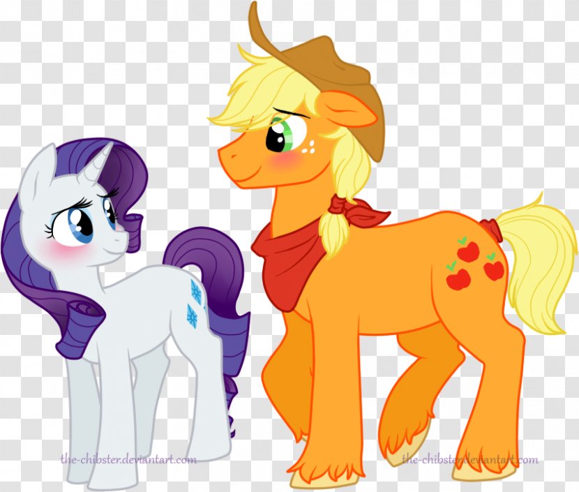 Pony Rarity Applejack Horse Male - Cartoon Transparent PNG