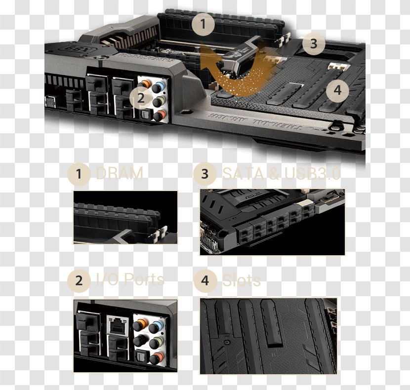 LGA 2011 Land Grid Array Intel X99 CPU Socket Motherboard - Computer Hardware Transparent PNG