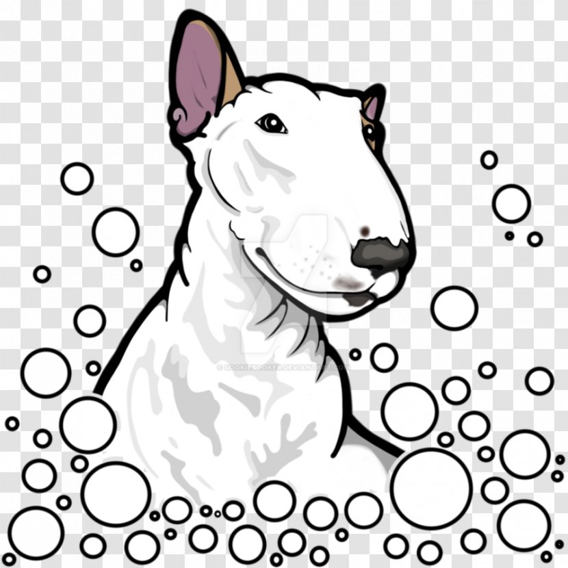 Dog Breed Bull Terrier Puppy Bulldog Non-sporting Group - Monochrome Photography Transparent PNG