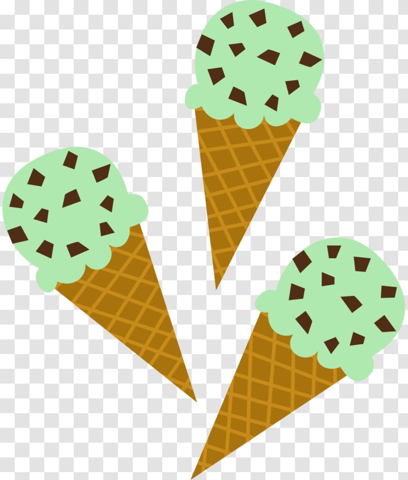 Ice Cream Cones Mint Chocolate Chip - Food Transparent PNG