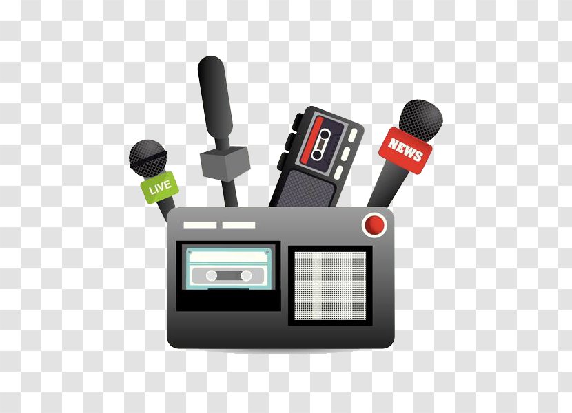 Microphone Broadcasting News Journalism - Broadcast Transparent PNG