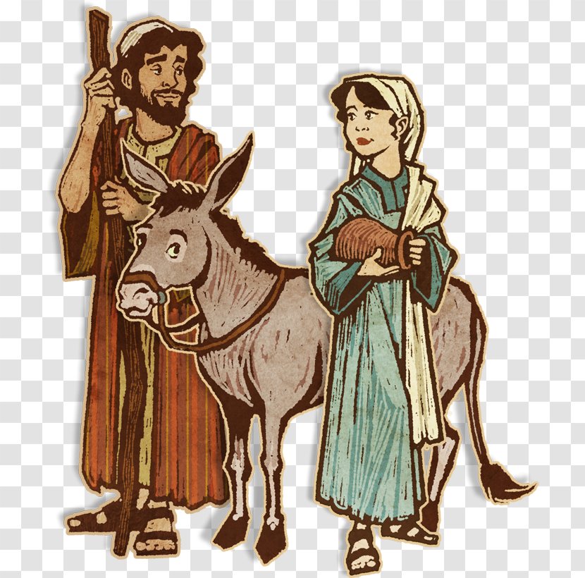 Horse Nativity Scene Donkey Clip Art - Human Behavior Transparent PNG