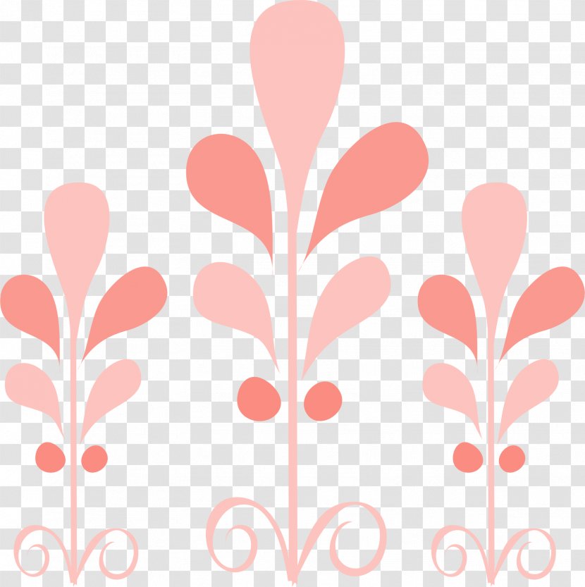 Pink Cartoon - Flower - Abstract Pattern Transparent PNG
