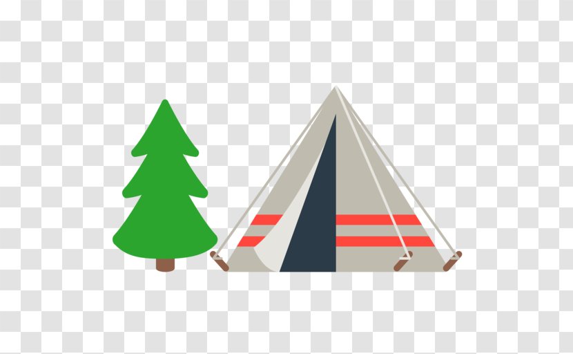 Emoji Camping Tent Christmas Tree Summer Camp Transparent PNG