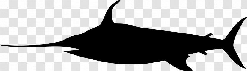 Silhouette Swordfish Clip Art - Fish Transparent PNG