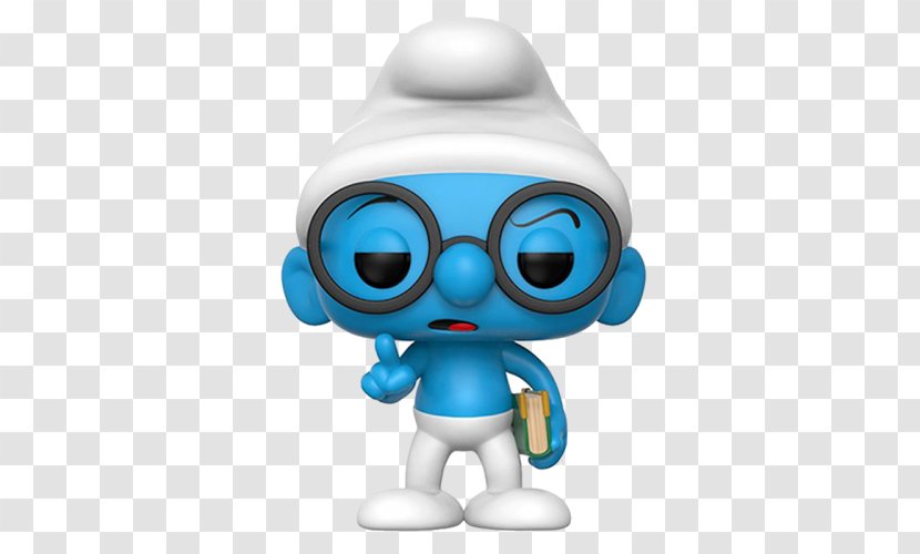 All About Brainy Smurf! Gargamel Smurfette Papa Smurf - Animated Film - Smurfs Go Pop Transparent PNG